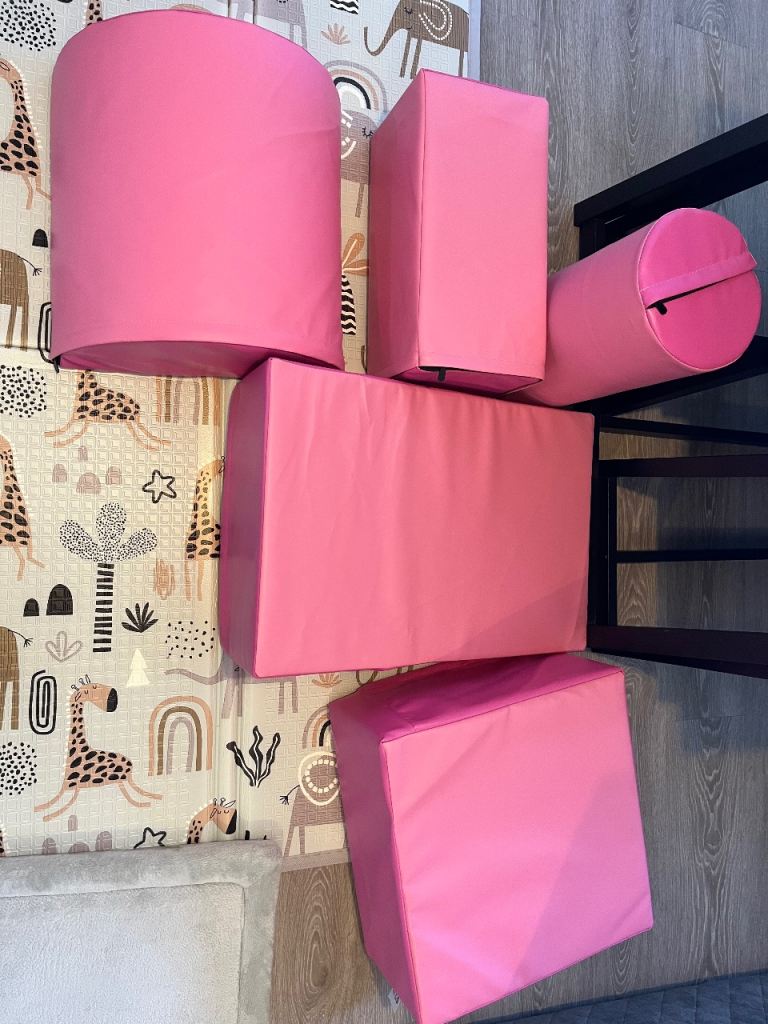 Soft Play Set 5 Piece Baby Toddler Soft Play Set Pink 