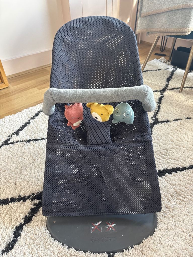BabyBjorn Bouncer Bliss - Grey Mesh with Toy Bar