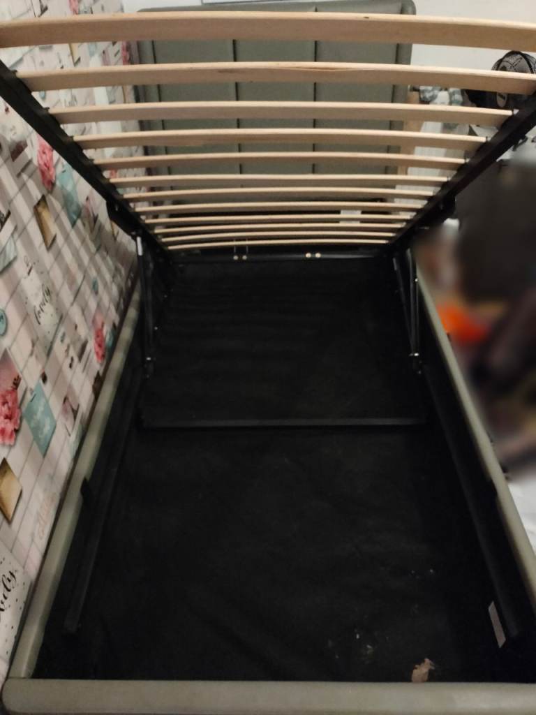 Grey Ottoman Storage Bed – Quick Sale Needed