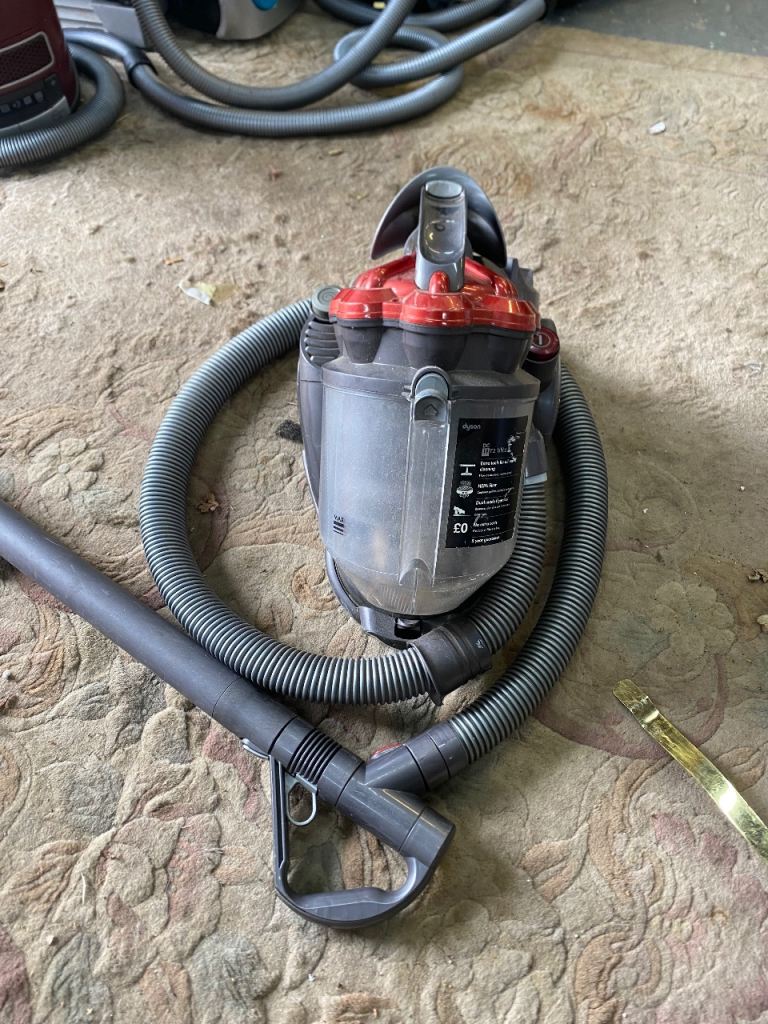 Dyson Cylinder Vacuum Cleaner - Red/Grey, Fair Condition