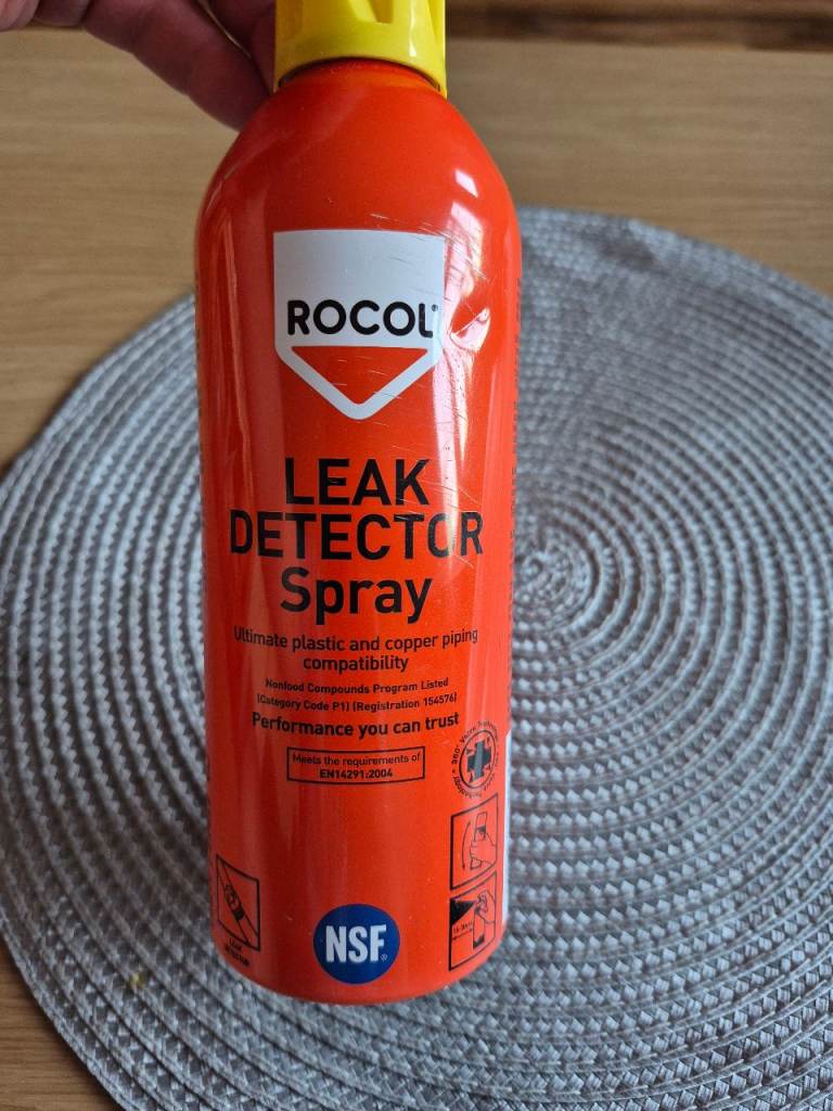 ROCOL 32030 LEAK DETECTOR SPRAY 300ML PLASTIC AND COPPER PIPING COMPATIBILITY