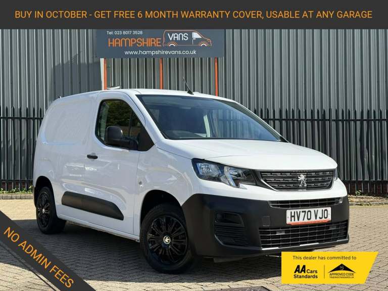 2021 Peugeot Partner 1.5 BlueHDi 650 S Standard Panel Van 5dr Diesel Manual SWB Euro 6 (s/s) (75 ...
