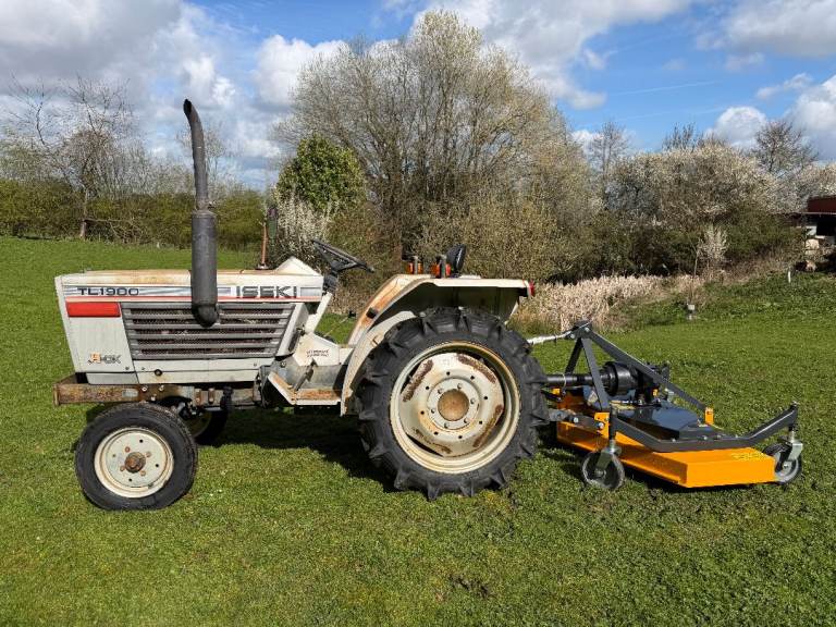 ISEKI TL1900 2WD Compact Tractor & New RAPTOR X 5ft Finishing Mower * VIDEO * 19HP * 1399 HOURS
