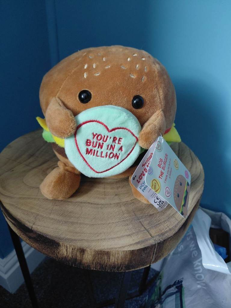 Bob The Burger Plush Toy – Brand New With Tags