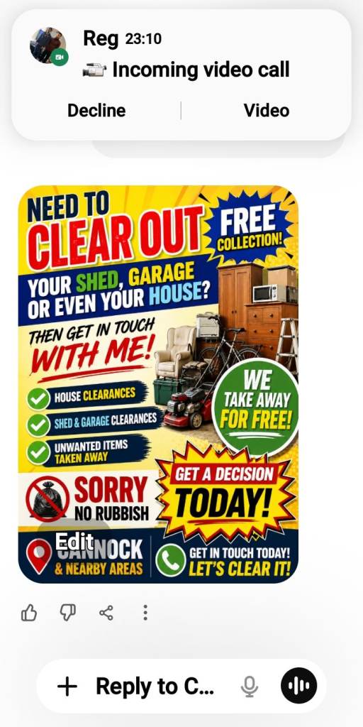 Garage or shed clearance 
