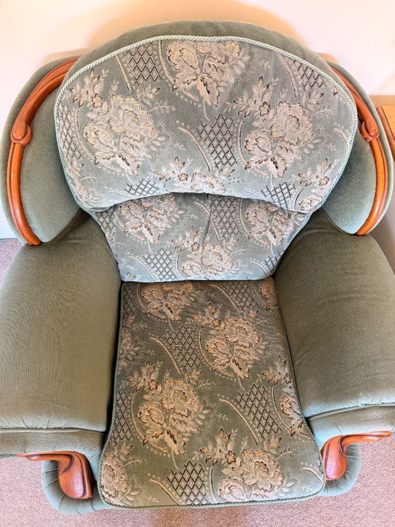 Sage green single sofa 