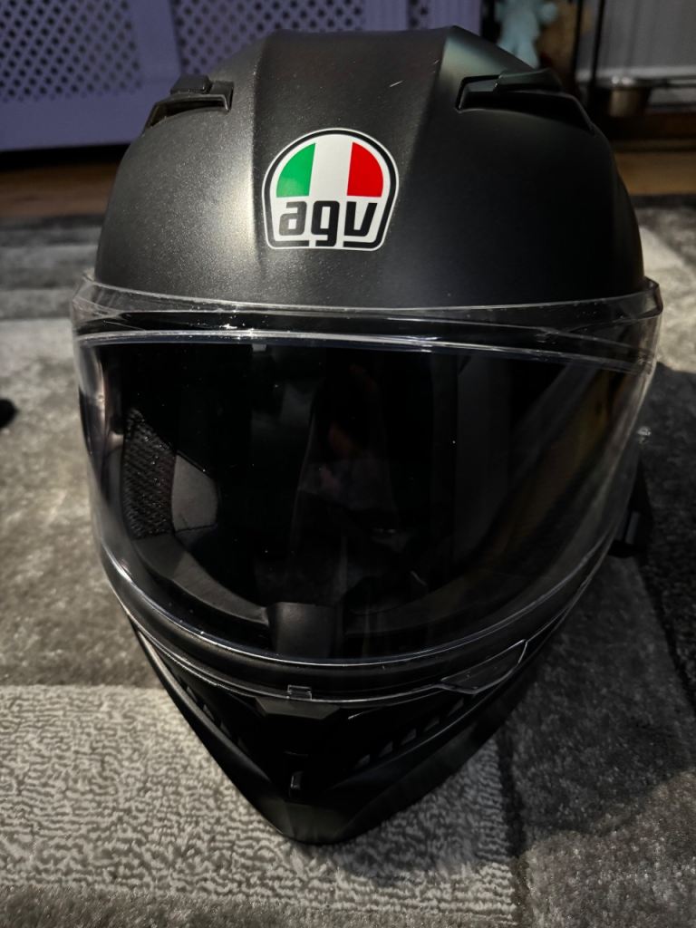 AGV K3 matte black motorbike Full Face Helmet