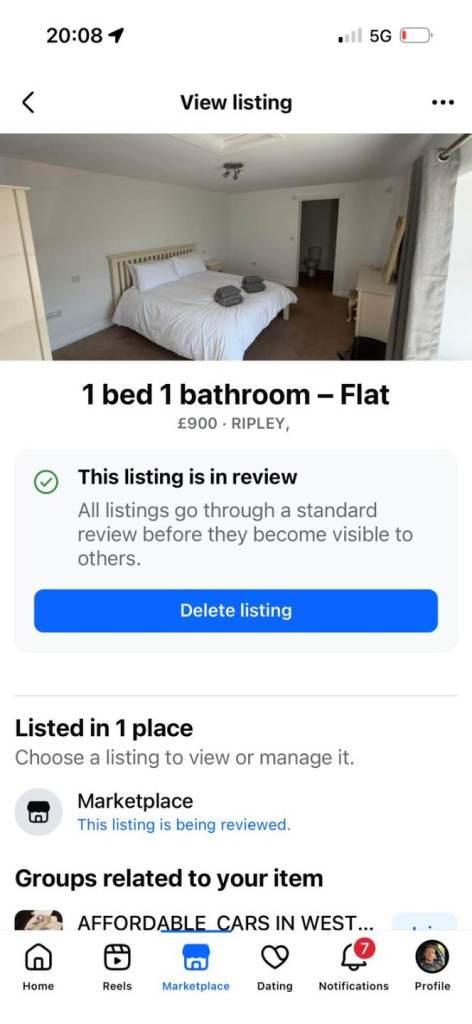 One bed bungalow style chalet in rural location 