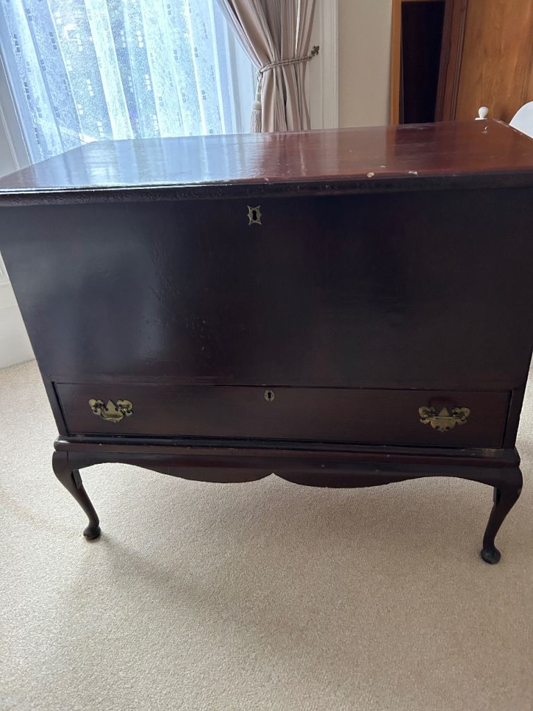 Vintage Wooden Chest with Drawers – Good Condition