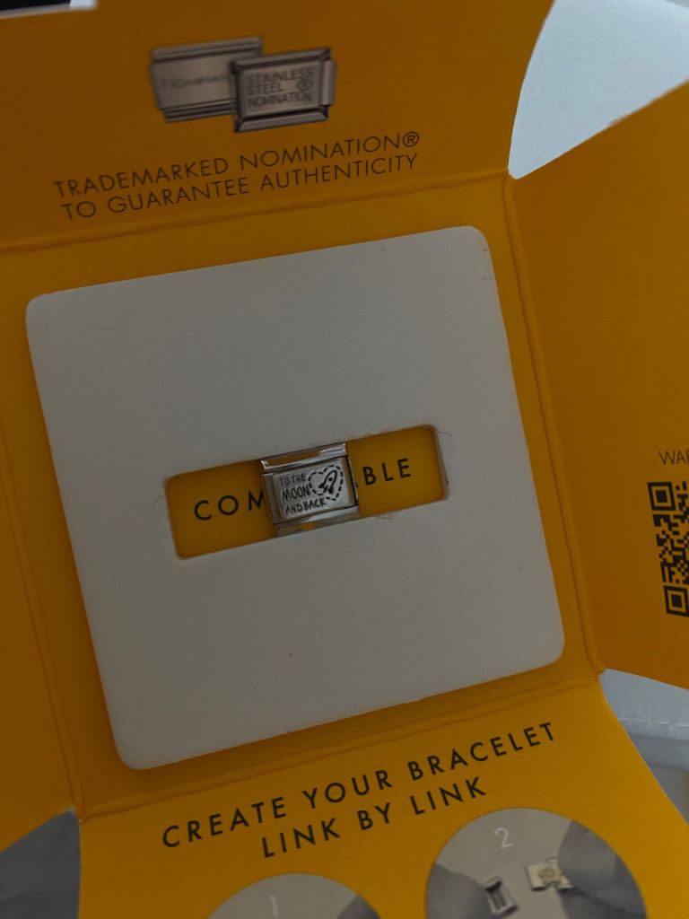To the moon and back New Nomination Stainless Steel Charm – Made in Italy