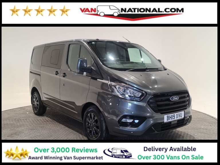 2019 Ford Transit Custom 2.0 300 ECOBLUE LIMITED130 BHP COMBI VAN NO VAT WET BELT REPLACED Crew V...