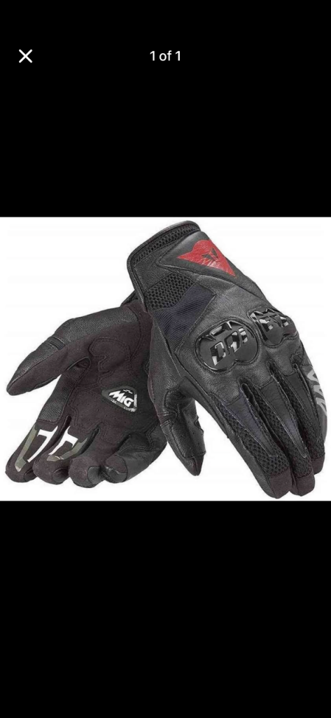 Dainese motorbike gloves mig c2