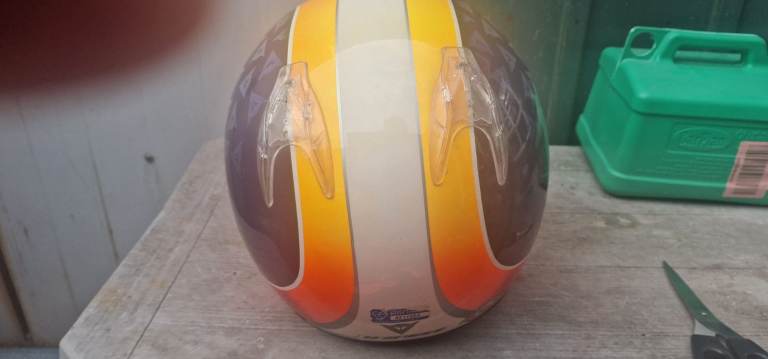 Motor bike leathers & Helmet