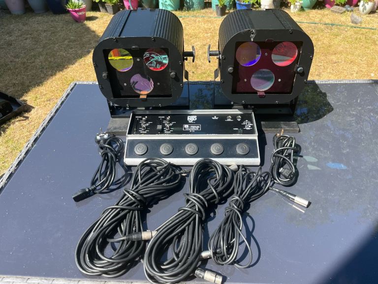 2 x NJD Spectre RGB Stage Flood Lights