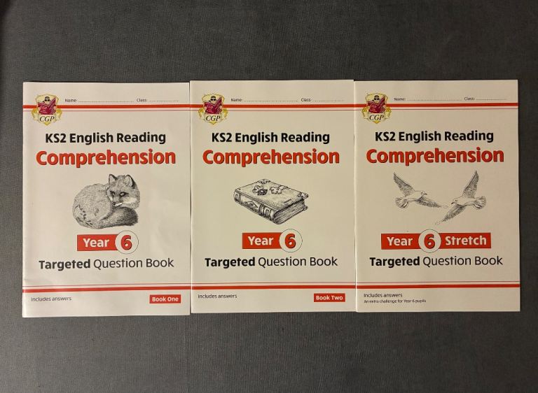 CGP KS2 English Reading Comprehension Year 6 Books 1 & 2 + Stretch