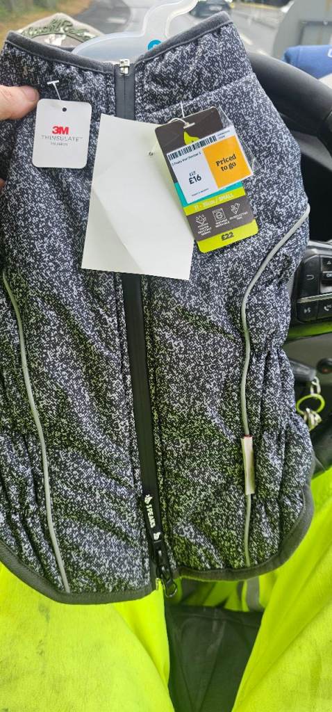 Dog jackets brand new one small one medium 