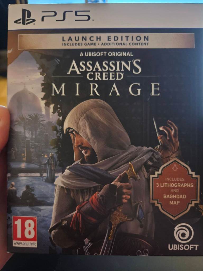 Assassin's Creed - Mirage - Launch edition - PS5 - VGC - includes all launch ed extras