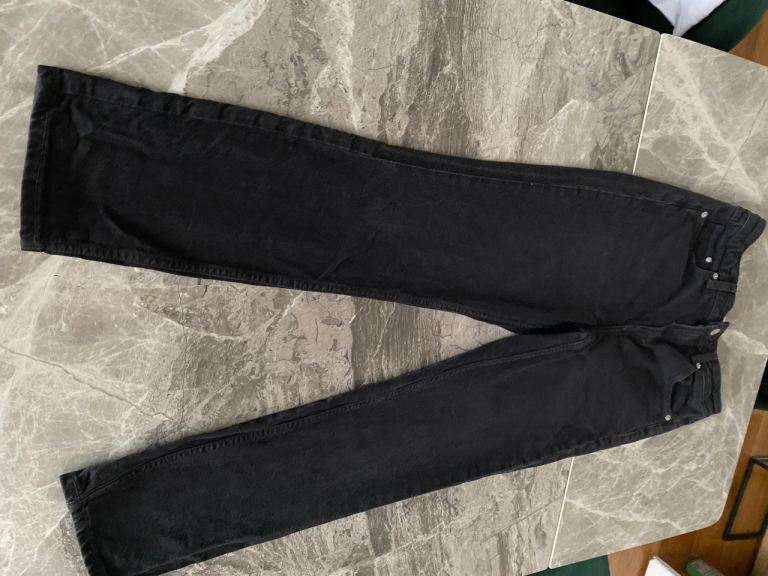 H&M Slim Fit Black Denim Jeans - Women's EUR 36