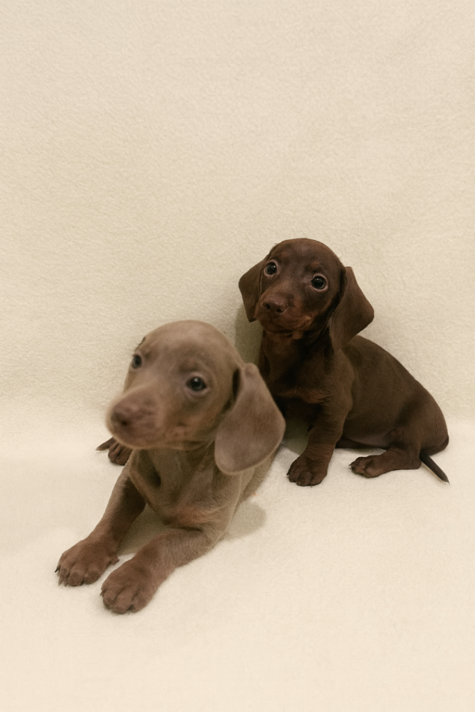 Miniature dachshunds 
