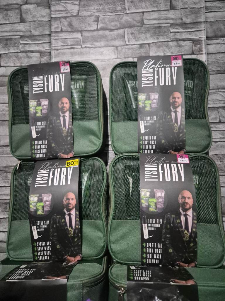New Tyson Fury Platinum Grooming Kit – Shower Bag, Body Wash & Shampoo