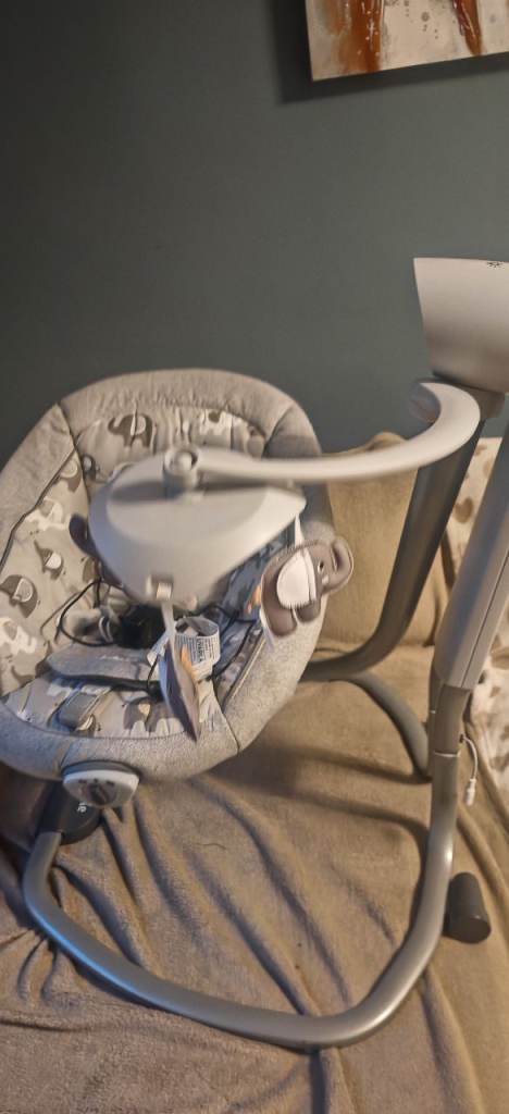 Baby Bouncer/Rocker – Grey, Good Condition