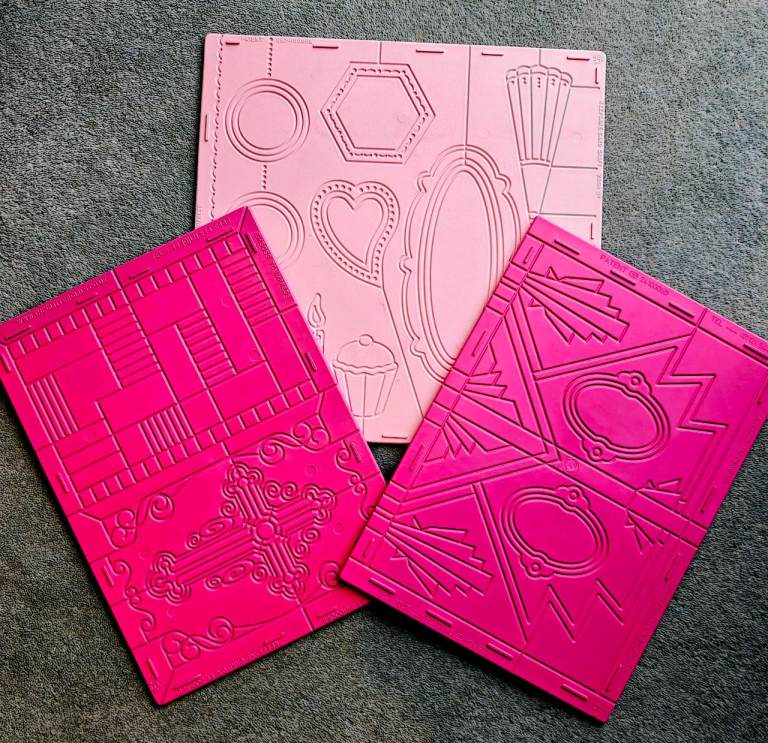 Card Crafting Embossing Boards Bundle x 3 boards. Glittergirls Keepsake Card Craft (lot 5) 