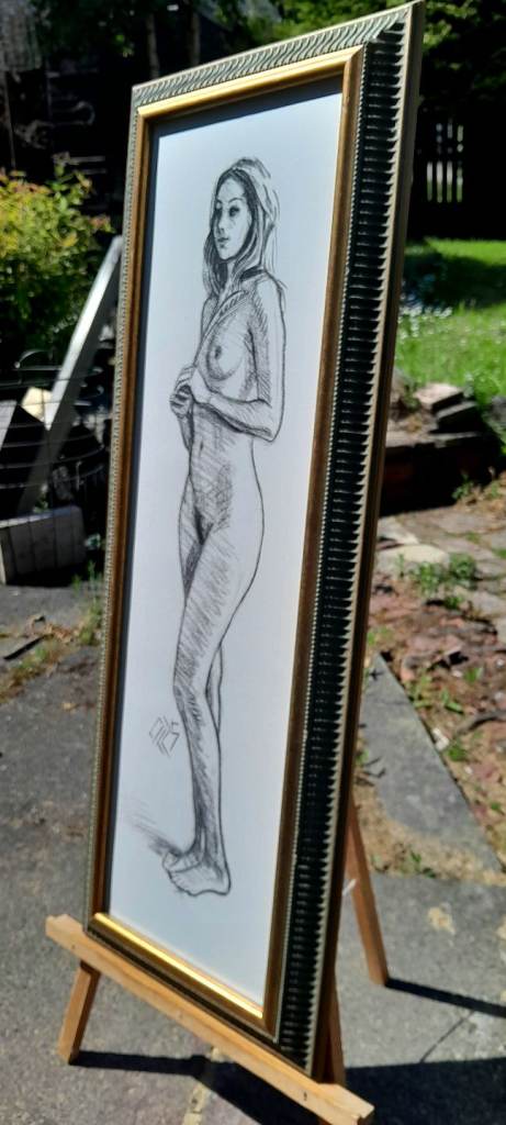 Original charcoal drawing artwork / picture