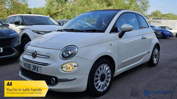 2016 Fiat 500C 0.9 TwinAir Lounge Convertible 2dr Petrol Manual Euro 6 (s/s) (105 ps) Convertible...