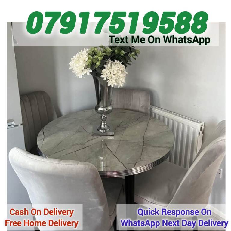 Beautiful Turkish Dinning Table with 6 and 4 chairs.
