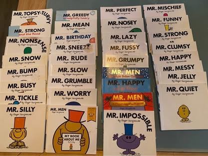 MR men books x34 