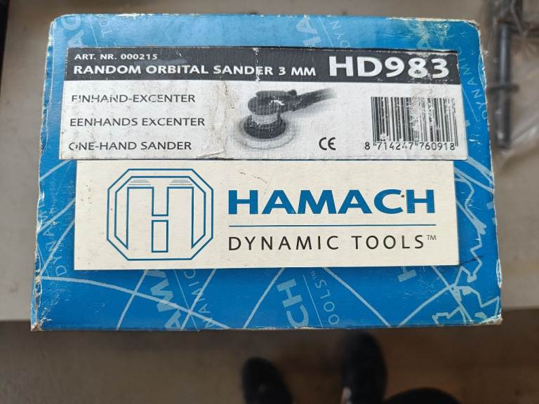 HAMACH HD983 Palm DA / Random Orbital Sander 3mm new and unused