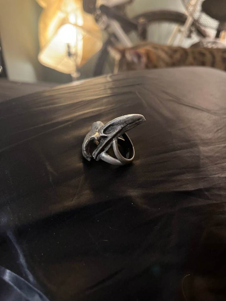 Gothic Raven Bird Skull Ring Alchemy England #GotStuffGetCash