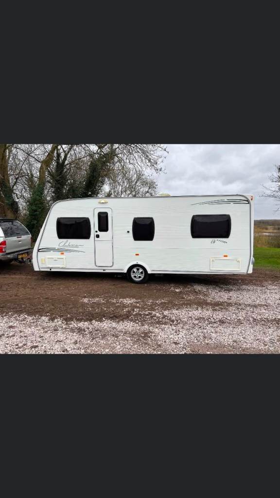 Lunar clubman eb fixed bed caravan 