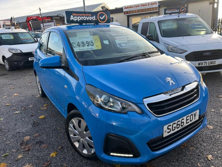 2016 Peugeot 108 1.0 Active 5dr HATCHBACK PETROL Manual