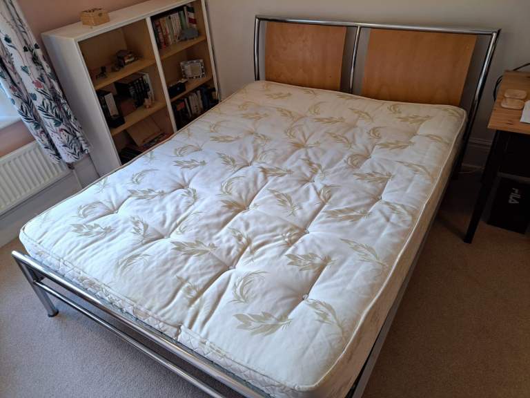 Double Bed Frame + mattress –