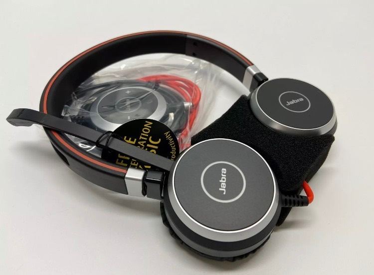 image for Jabra Evolve 40 Stereo MS USB-A Headset - New  with Pouch -  RRP = £99.