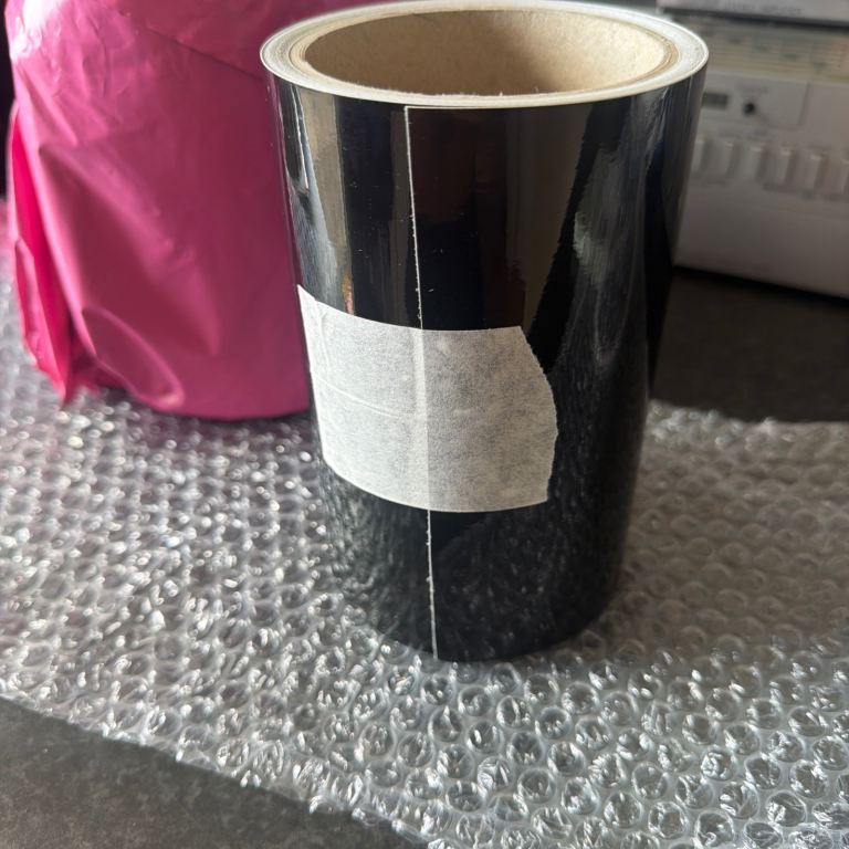 New 3M 2080 Black Vinyl Wrapping Film - 150mm x 5m Roll
