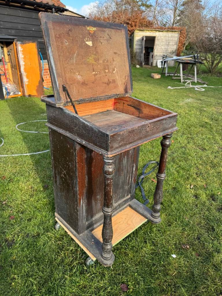 Vintage headmaster's school desk