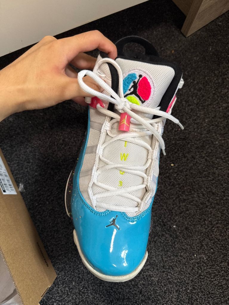 Jordan Blue & White Trainers – Good Condition
