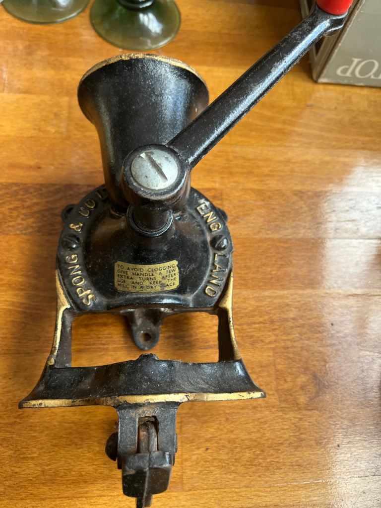 Vintage Spong & Co No. 1 Hand-Crank Mill