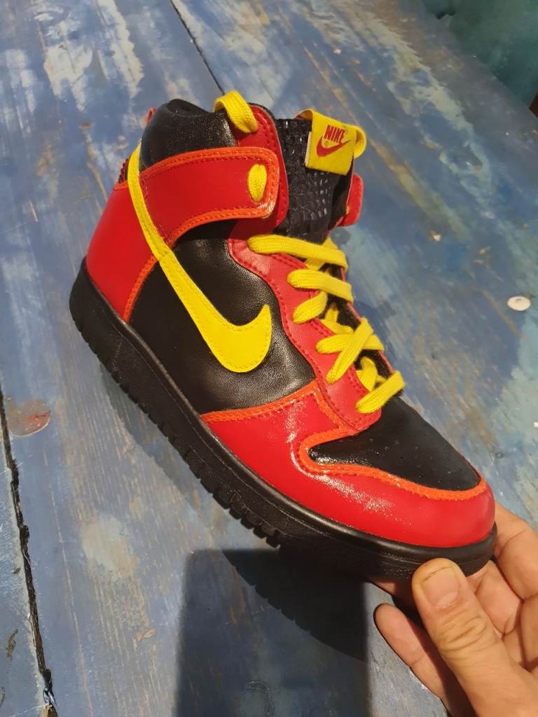 Repainted trainers