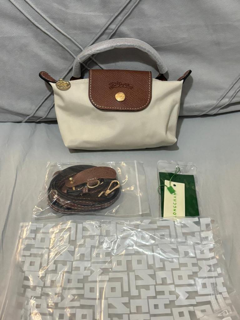 Creme Mini Longchamp Bag