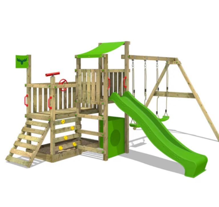 Garden swing, slide, climbing frame (used)