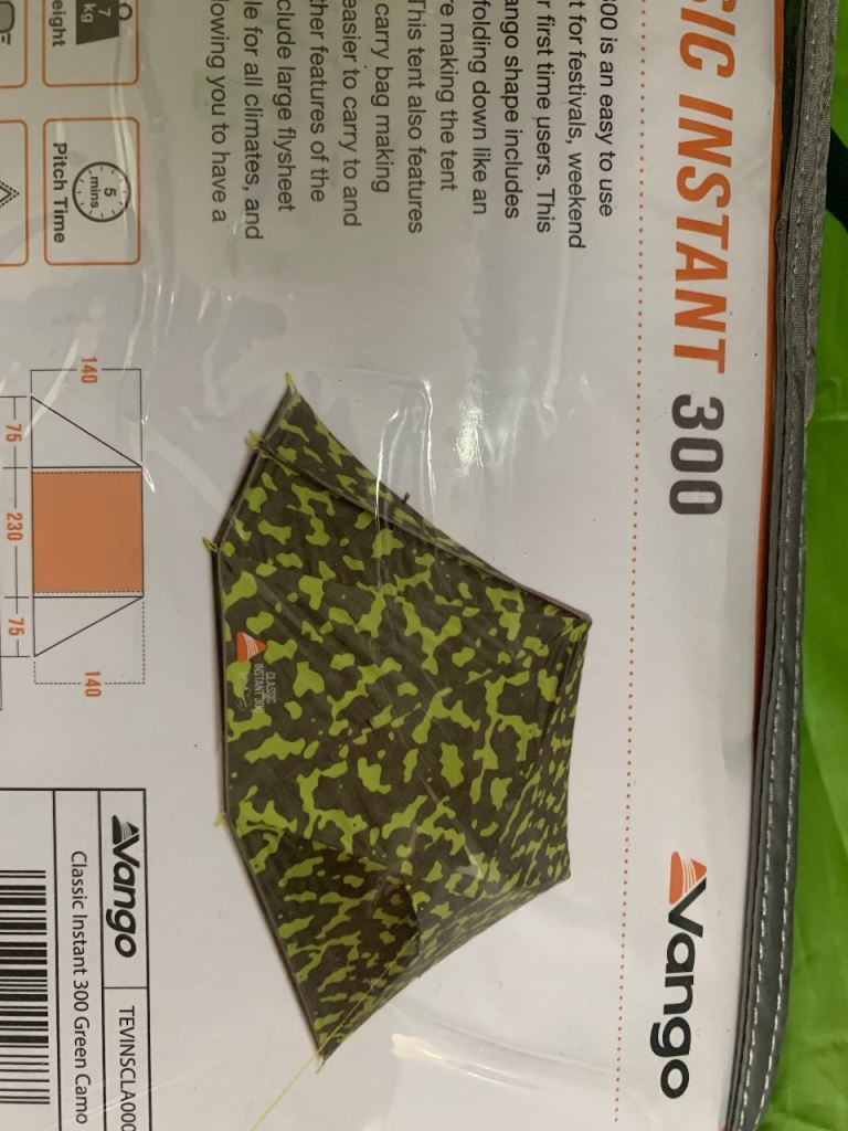 Brand new Vango Instant 300 tent