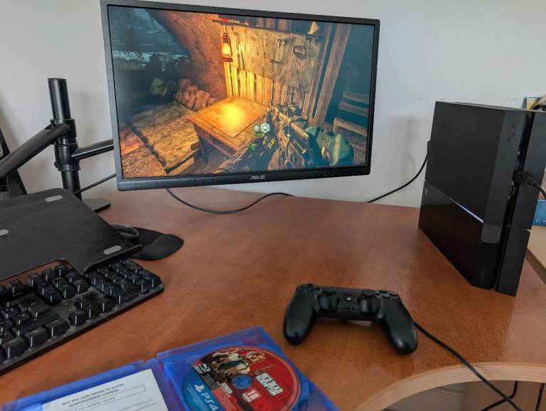 PS4 Console, headset, games 