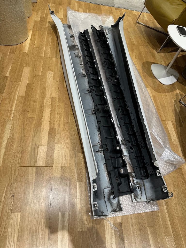 BMW X6 F16 SIDE SKIRTS WHITE 