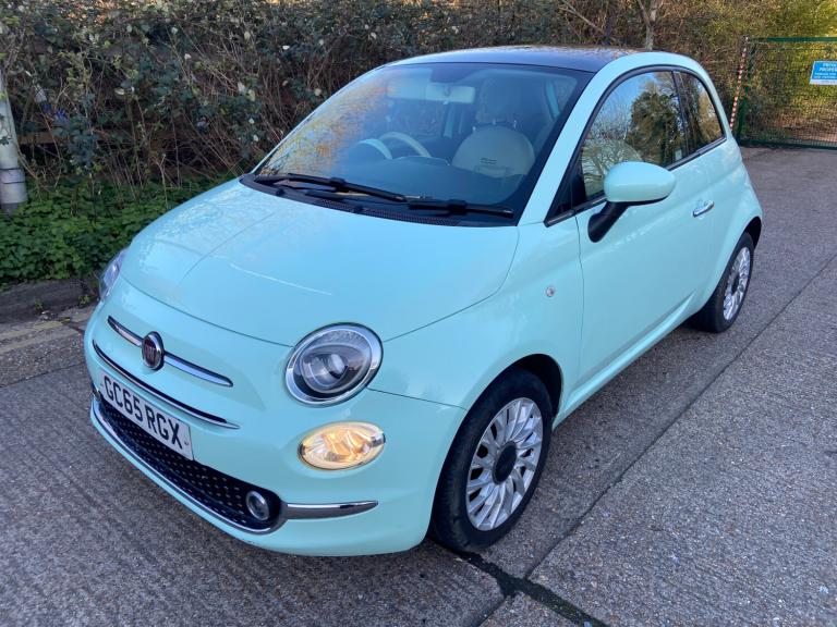 2016 Fiat 500 1.2 Lounge 3dr Green 77k Miles Years MOT Warranty £20 Road Tax HATCHBACK Petrol Manual