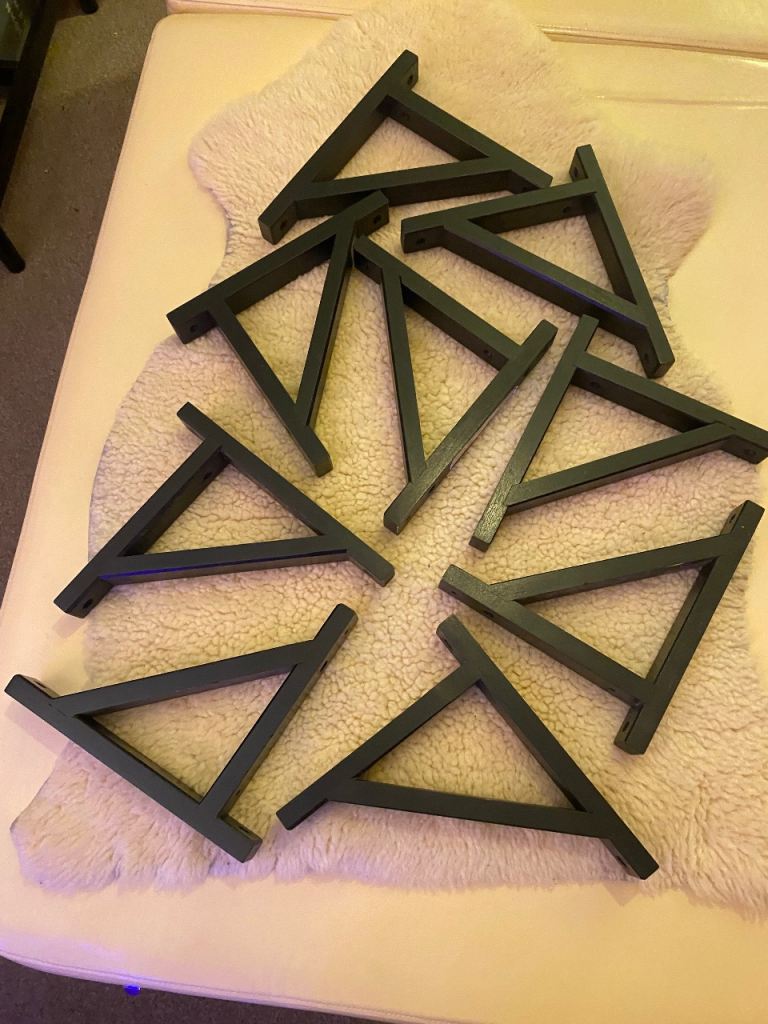 9 IKEA shelf brackets 