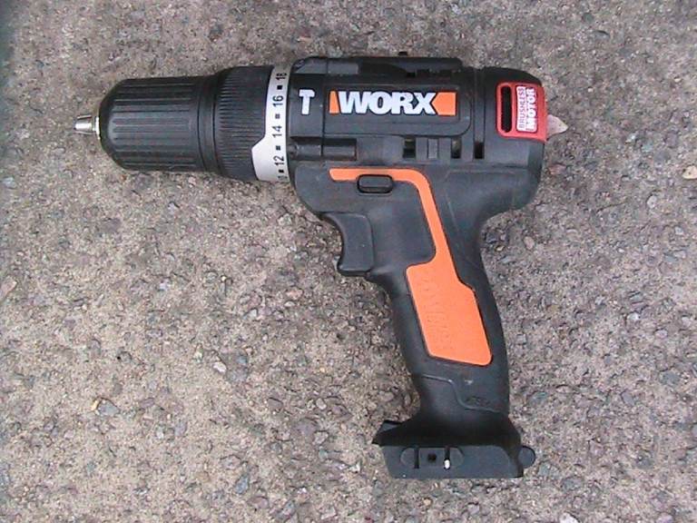 Worx Cordless Brushless Hammer Drill WX367, no battery, no changer.