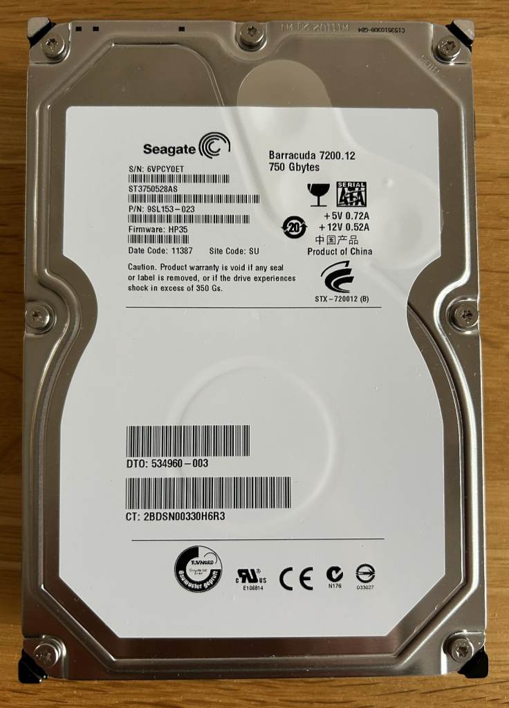 Seagate 750 GB Internal Hard Drive